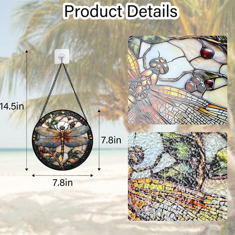DASTOLL gift-ready stained glass suncatcher for holidays and occasions