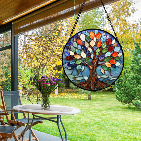 DASTOLL stained glass suncatcher makes a thoughtful gift for occasions.