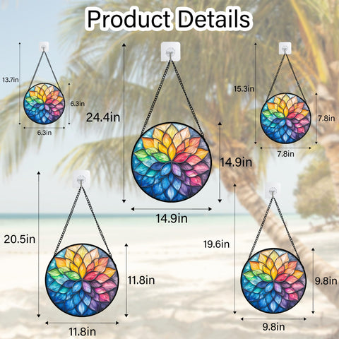 DASTOLL 6.3-inch sun catcher creates a focal point in any room