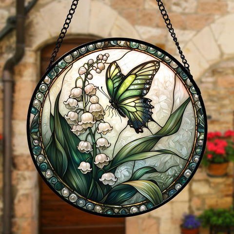 DASTOLL colorful stained-glass design brightens rooms with natural daylight.