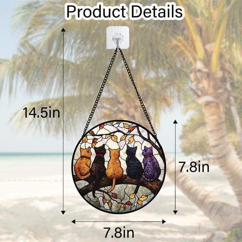 DASTOLL Metal chain sun catcher installs quickly on any window or door.