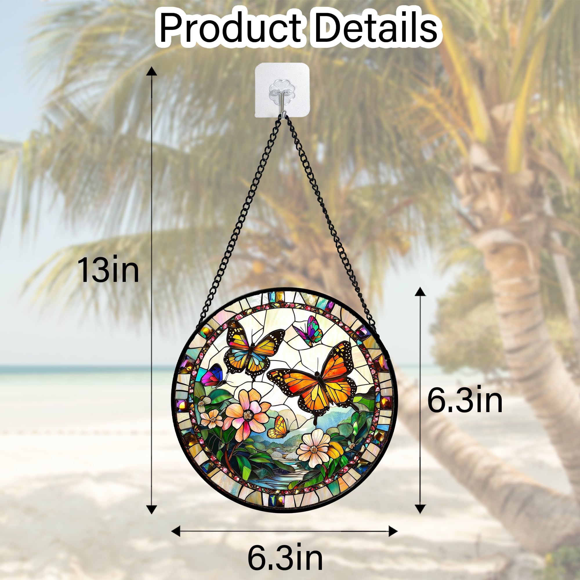 DASTOLL Mother's Day glass suncatcher offers a colorful gift option.