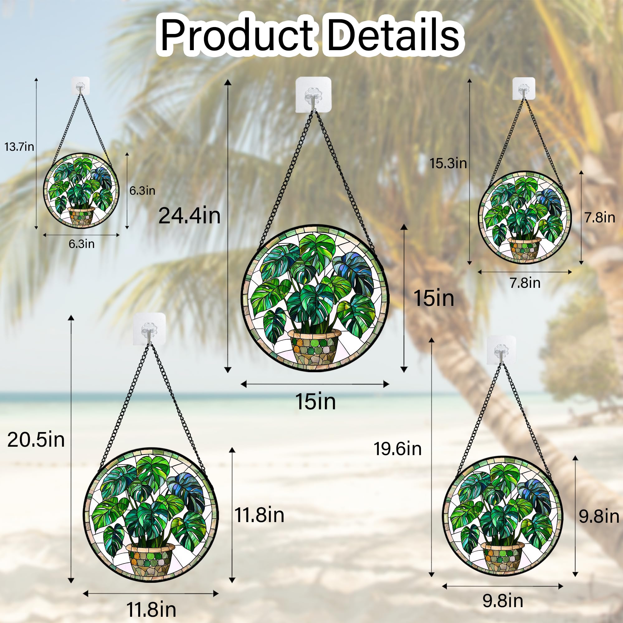 DASTOLL gift idea stained glass suncatcher for birthdays and holidays.