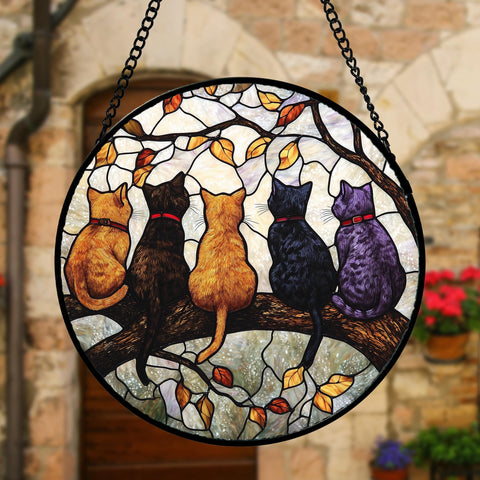 DASTOLL window hanging showcases vibrant diamond glass and a durable metal frame.