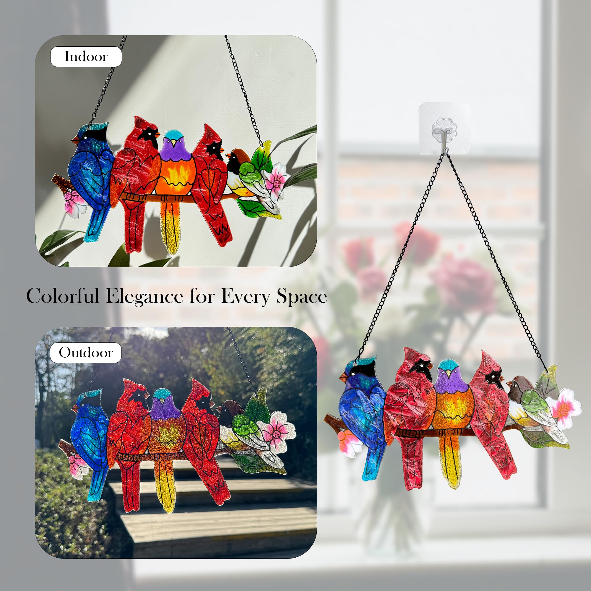 DASTOLL stained glass makes a thoughtful gift for bird lovers.