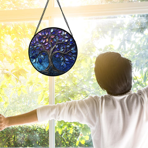 UV printed diamond glass panel with metal frame ready to hang by DASTOLL.