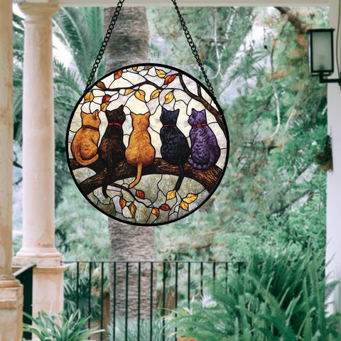 DASTOLL stained glass decor ideal as a colorful gift for holidays
