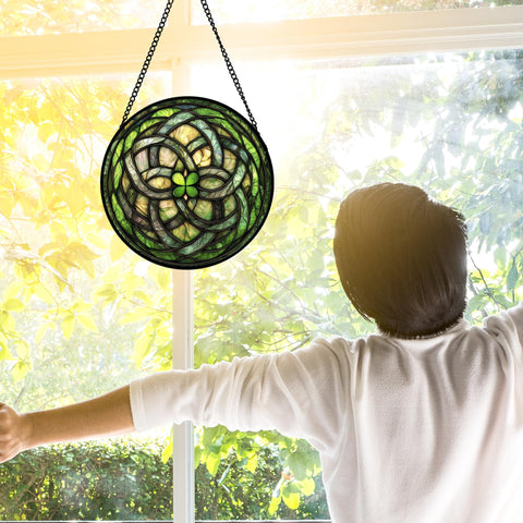 DASTOLL sun catcher close-up reveals diamond glass texture and vivid UV-printed colors