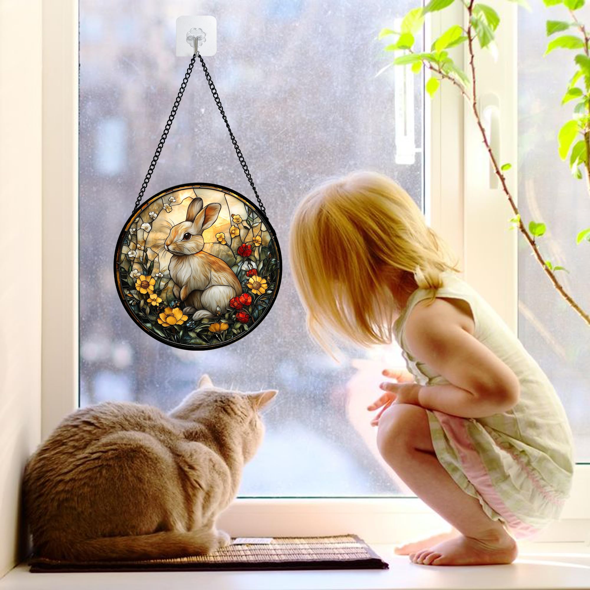 DASTOLL vibrant-diamond-glass suncatcher delivers rich hues and a premium look for any room