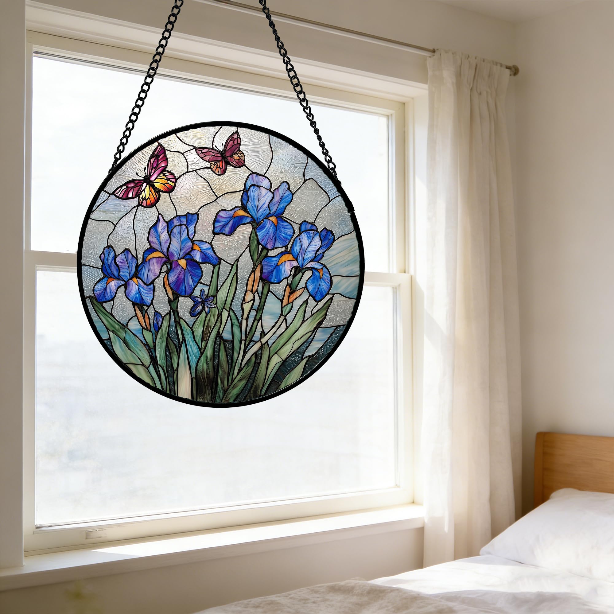 DASTOLL vibrant suncatcher creates a warm glow in living spaces.