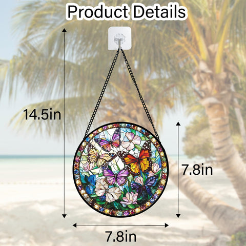 DASTOLL window ornament adds vibrant color and a peaceful ambiance