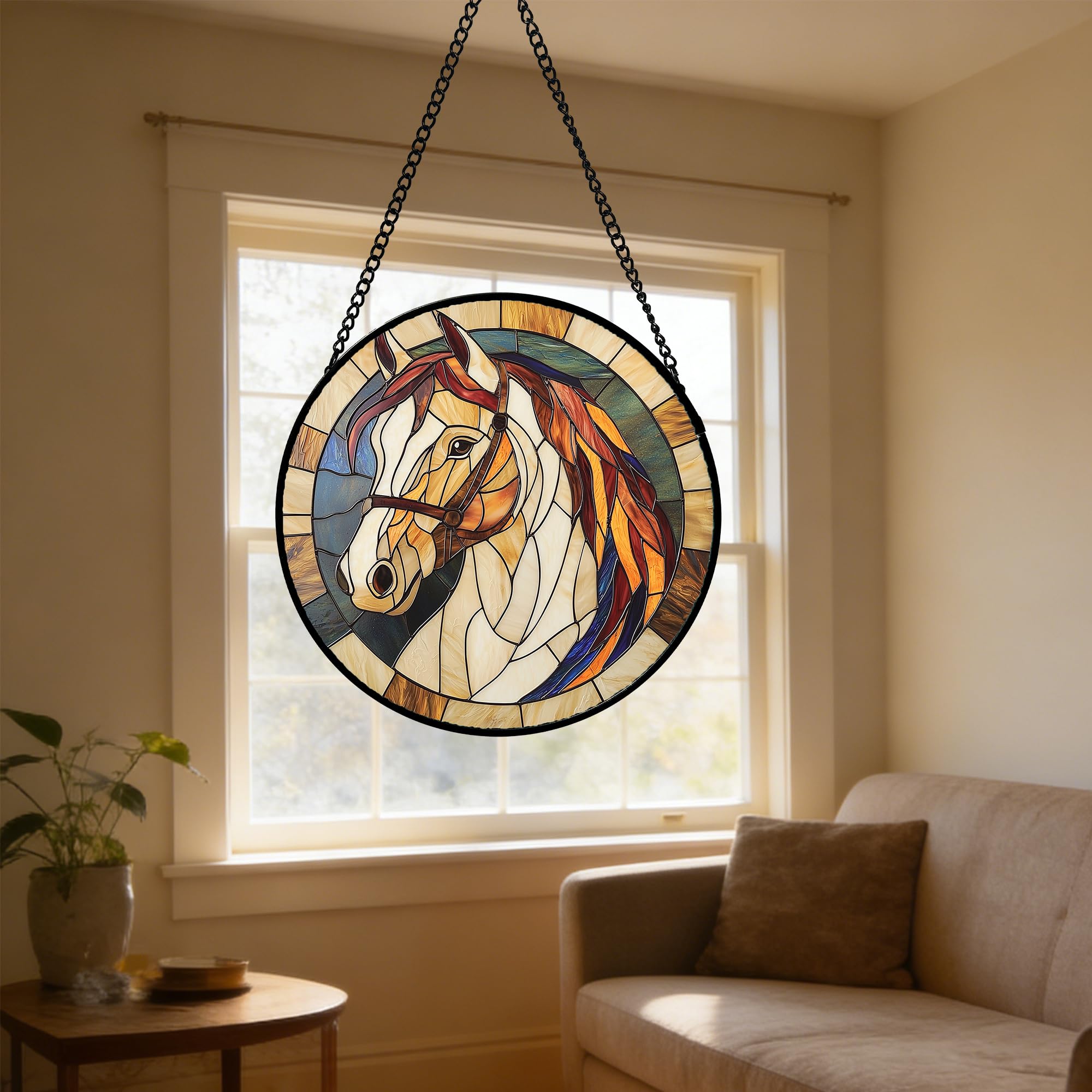 DASTOLL window-hanging-horse-decor brightens daily spaces with color