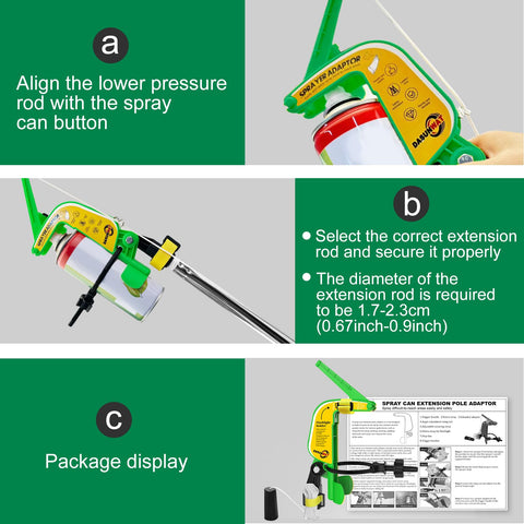 Dasunwat multi purpose tool for cleaning, painting, and pruning.