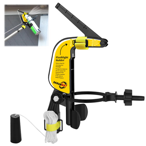 Dasunwat spray can extension pole adaptor with wing fixing for stable high-reach spraying