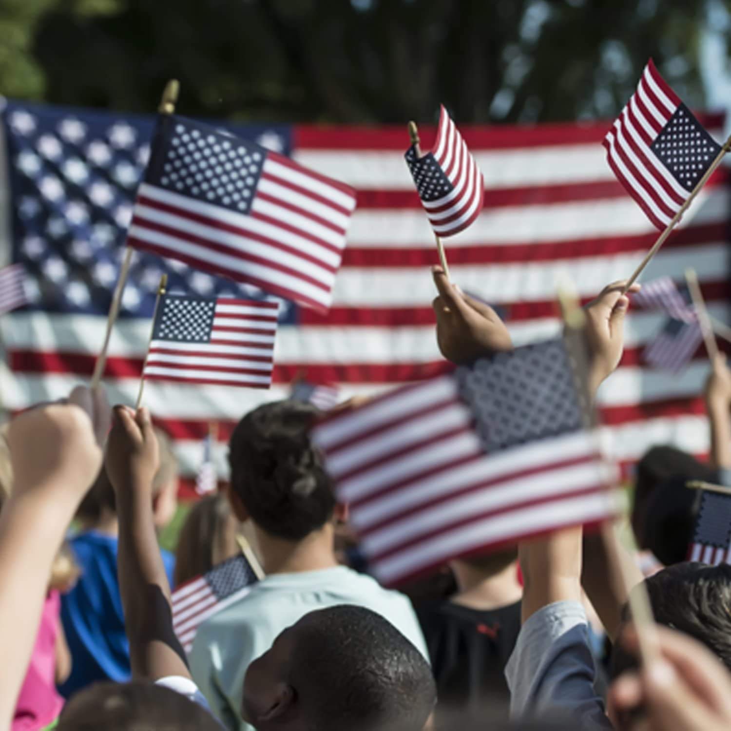 Datconect miniature American flags for indoor and outdoor occasions