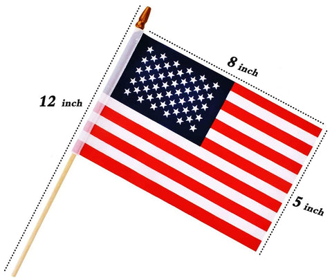 Datconect flags on stick with double sided printing for vivid visibility
