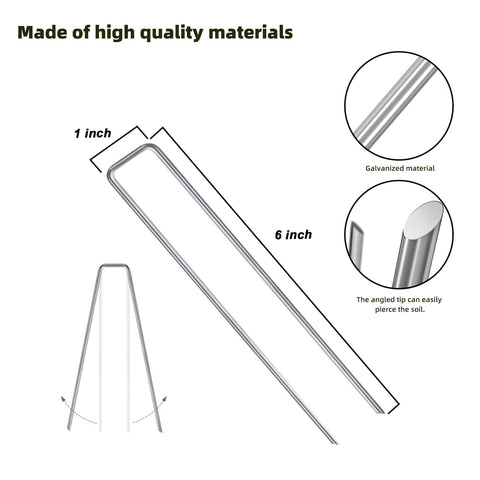 DaTpuik garden landscape staples pack enables quick, stable edging and fabric security.
