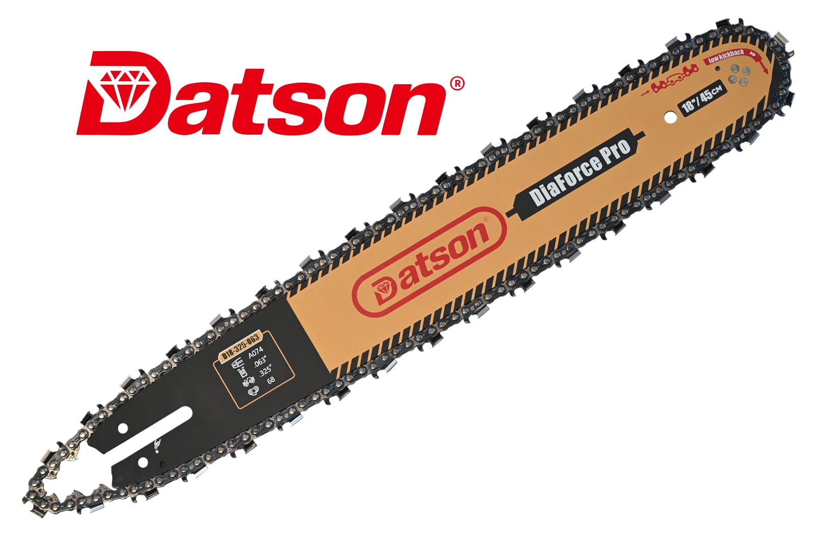 DatsenAAA .063 gauge, .325 pitch chain for reliable performance.