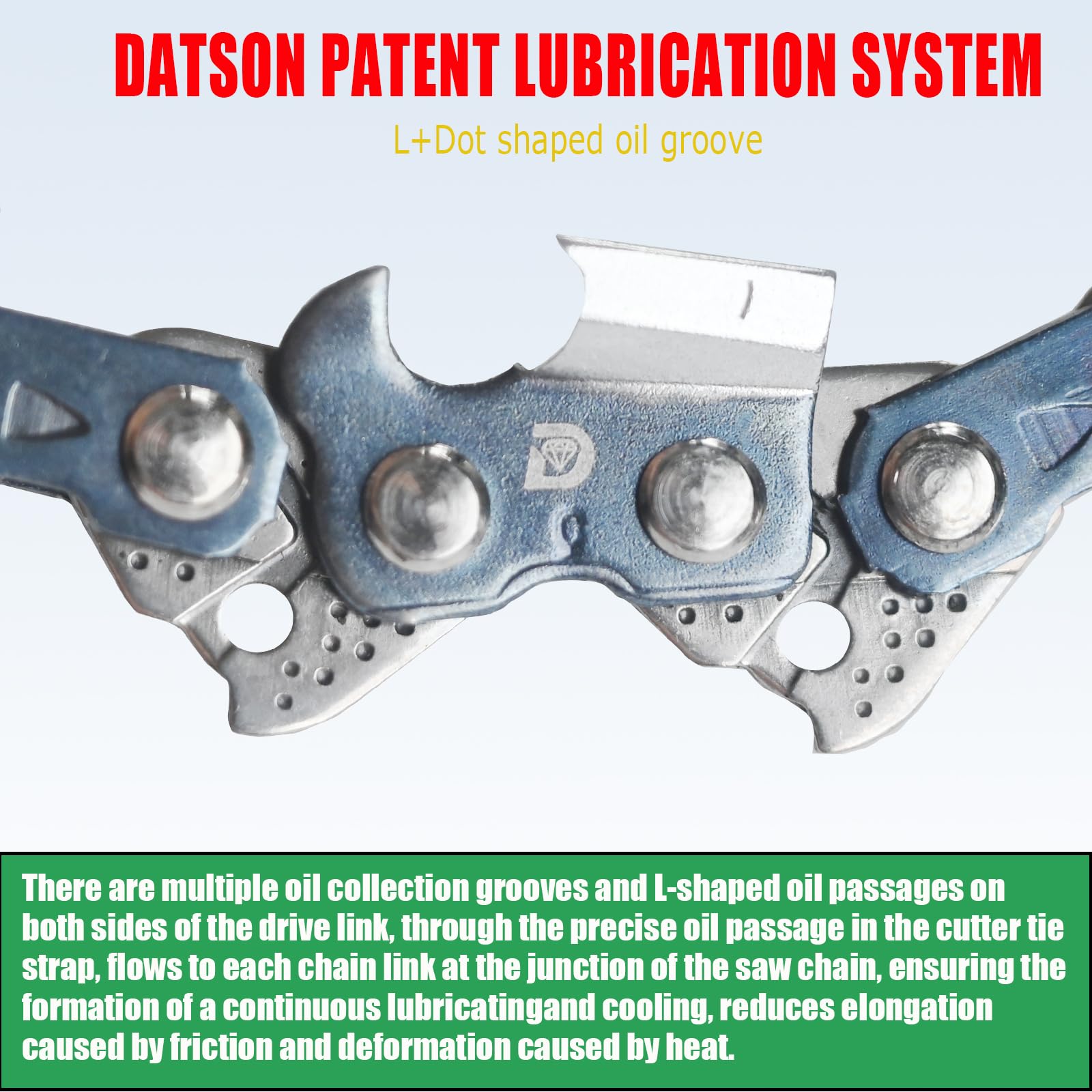 DatsenAAA German steel chain with heat treatment for toughness.