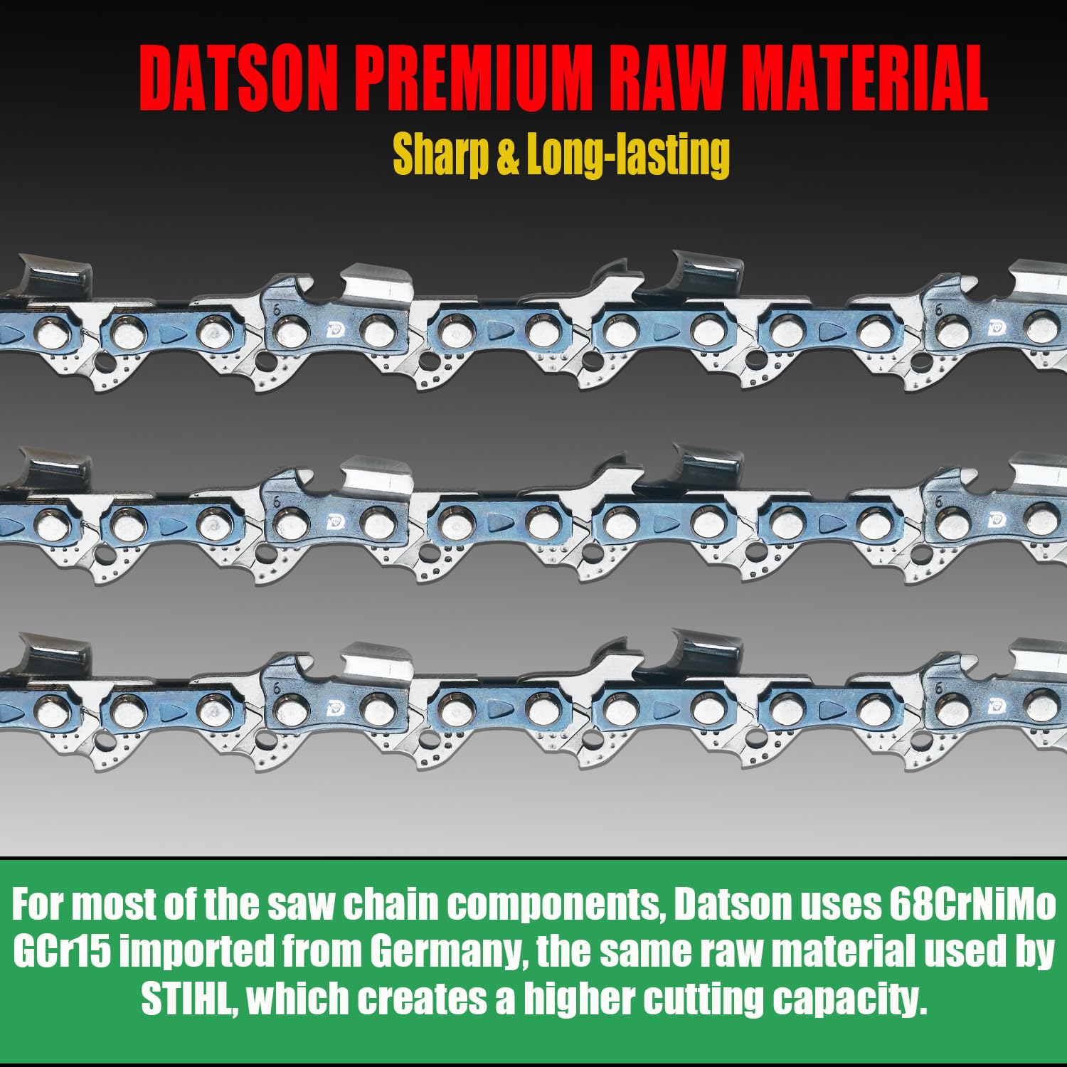 DatsenAAA hardened rivets for strength image conveys tough construction and reliable performance.