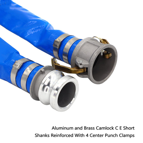 DAVCO aluminum camlock type E fitting for fast secure discharge connections