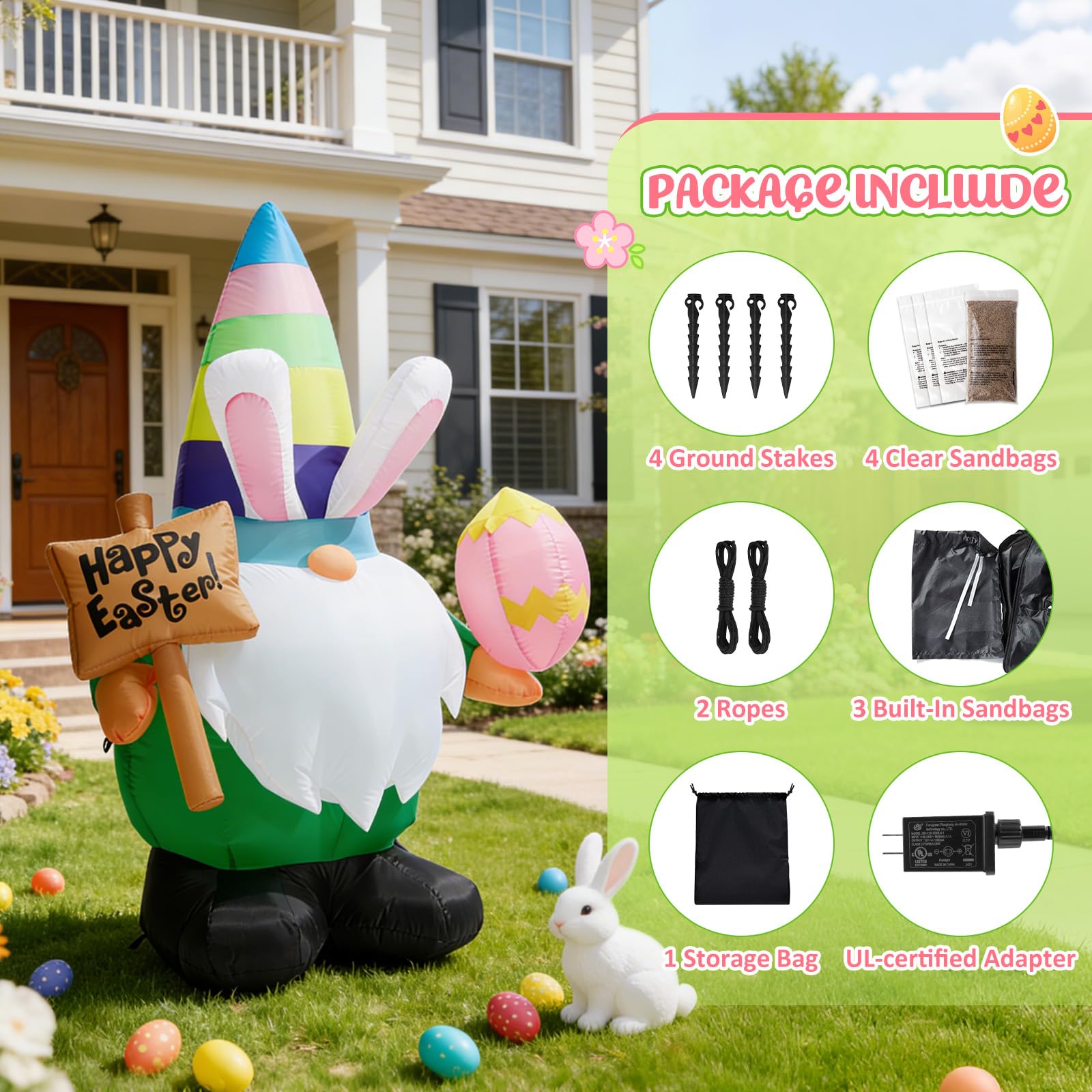 Dawdix built-in air blower inflates quickly for easy setup.
