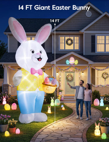 Dawdix bunny with built-in LED lights for day and night visibility.