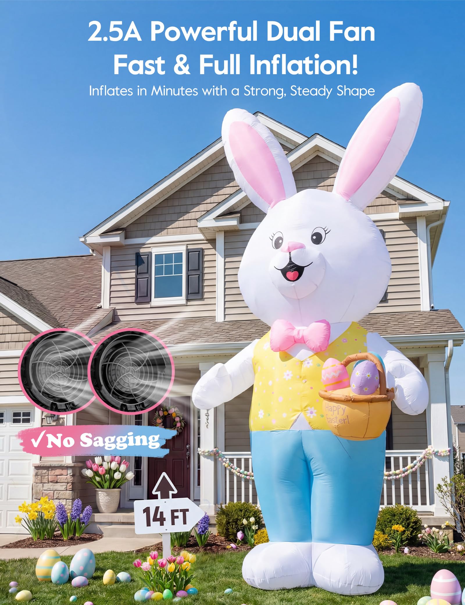 Dawdix inflatable features dual blower for fast, firm inflation.