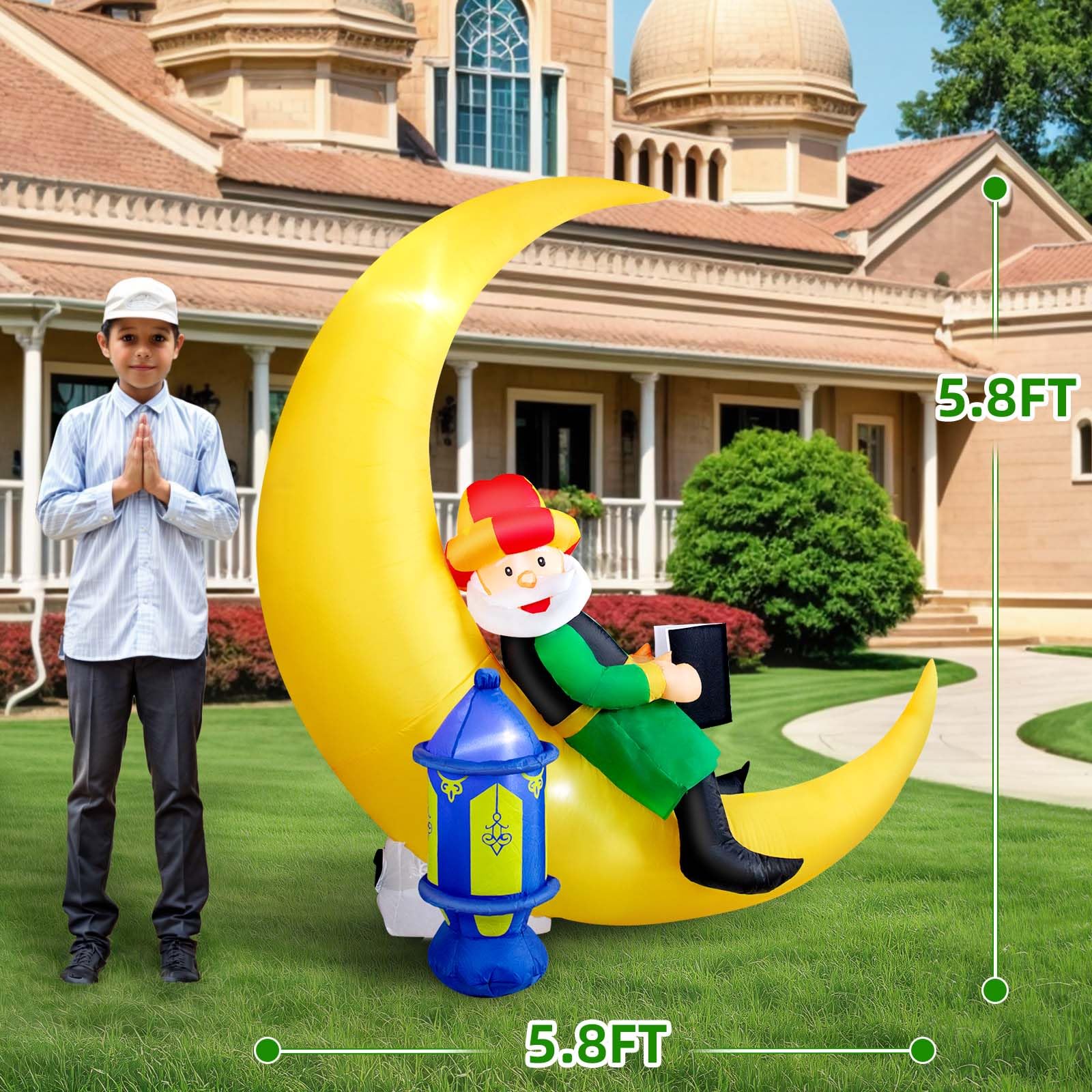 Dawdix 4-LED lights illuminate nightly yard celebrations.