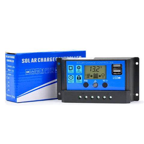 Dawnice solar charge controller wiring terminals with clear polarity labeling