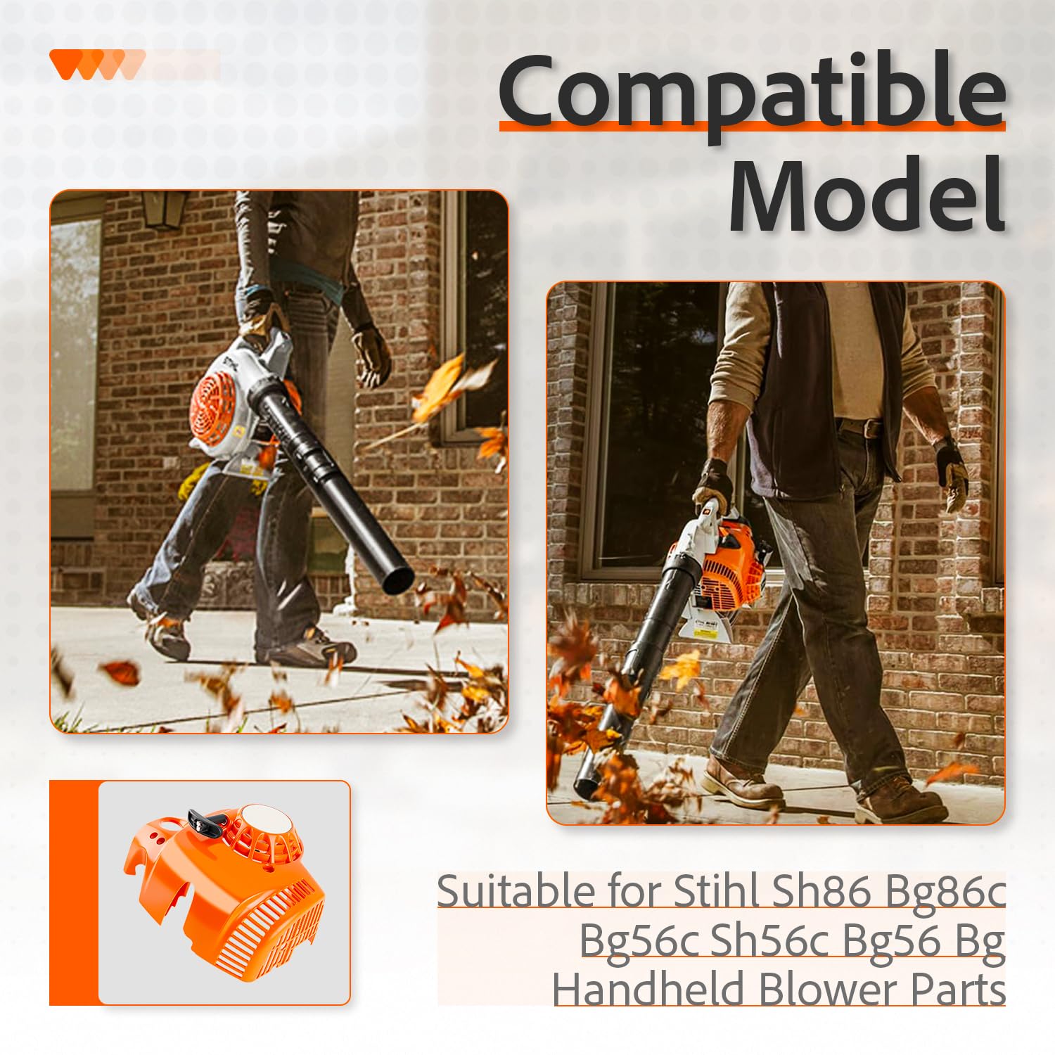 dawnow recoil pull starter Sh56, dependable operation on handheld blowers