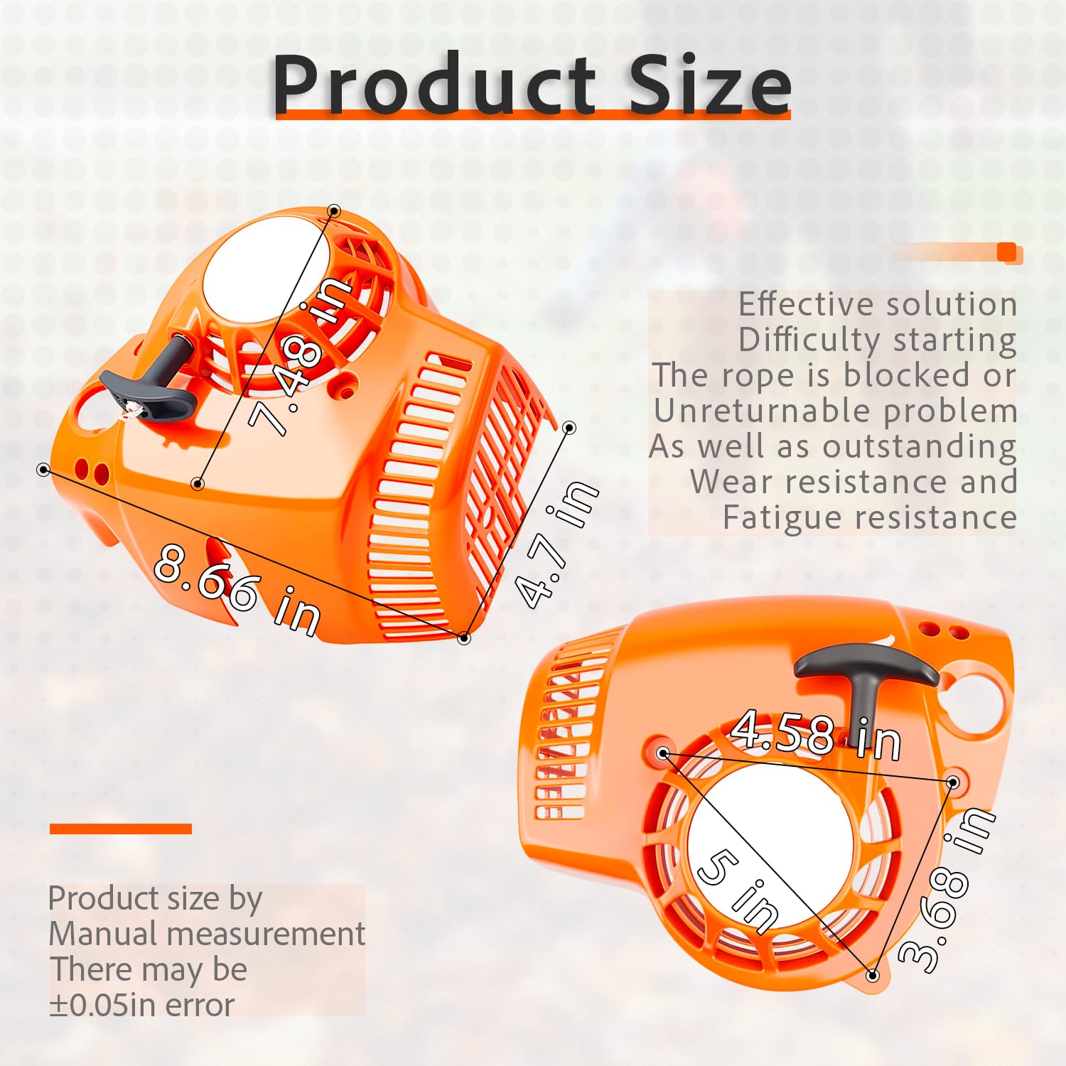 dawnow recoil pull starter Sh86, durable build and quick return