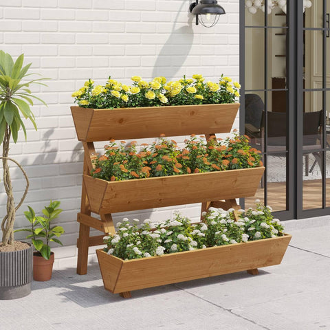 Dawnyard in patio with vegetables and herbs, versatile garden solution.