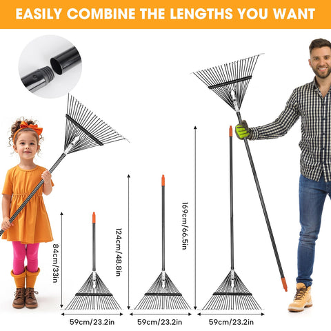 Adjustable handle from 33 to 67 inches for comfortable operation.