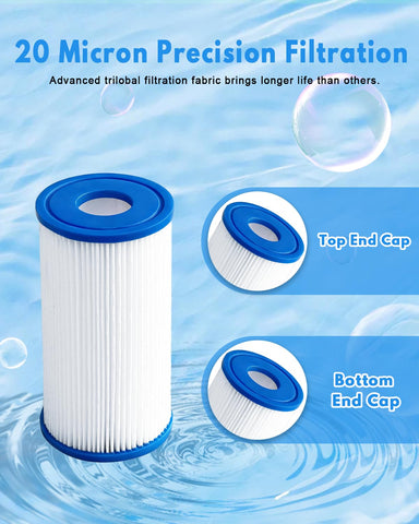 DAYEAR dirt locking fabric filter captures hair and dust for safer spa water