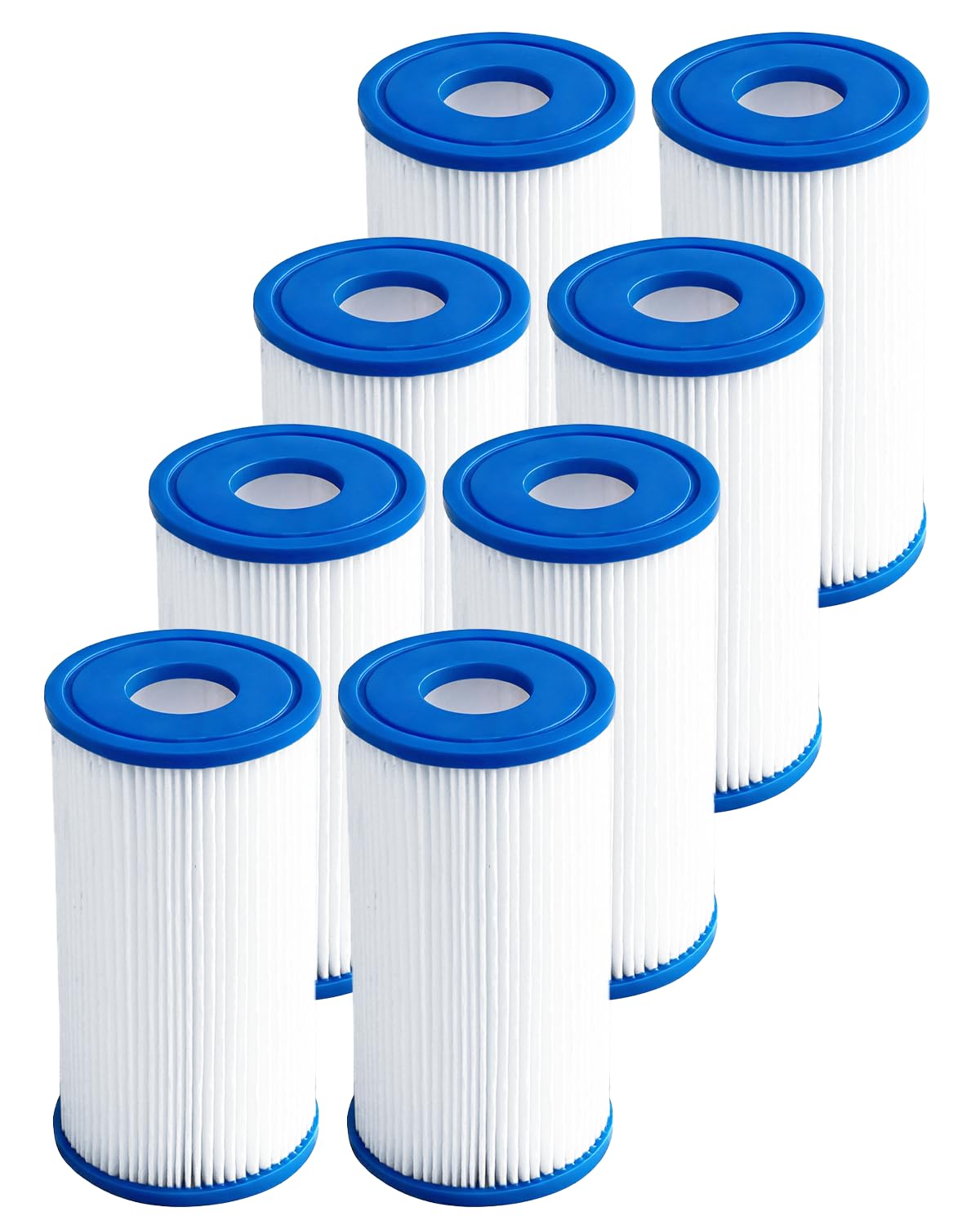 DAYEAR ice bath filter 5x2.5 inch eight-pack reduces sediment for clearer water