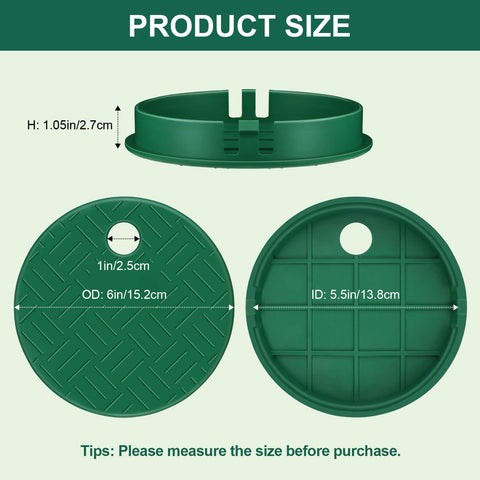 Dayker sprinkler box cover round 6in with buckle design enables quick, tool-free installation.