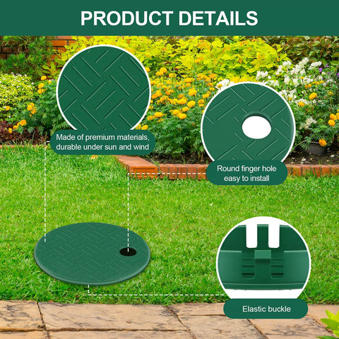 Dayker valve box cover in outdoor weatherproof plastic withstands sun and rain.