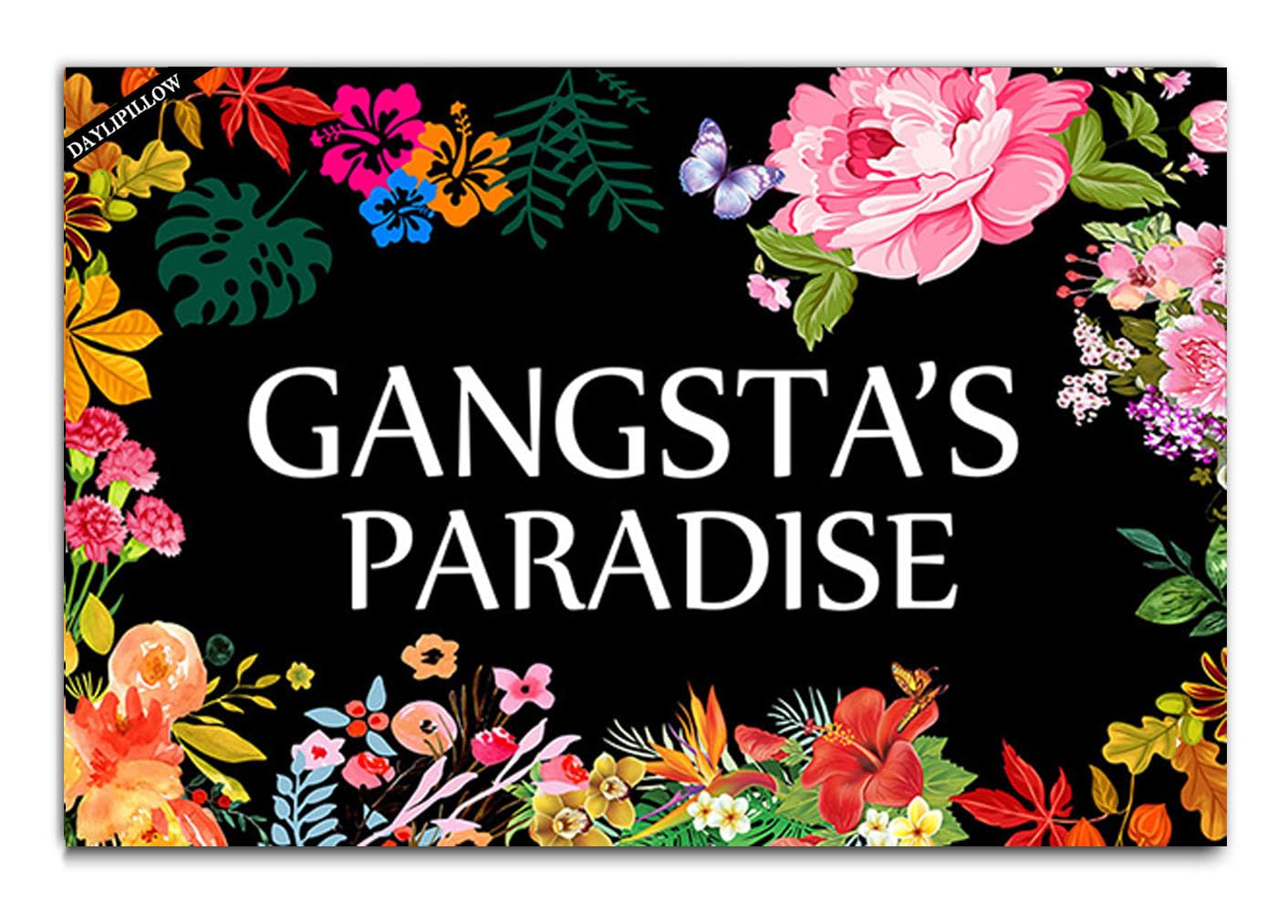 DAYLIPILLOW gangsta's paradise flower doormat enhances curb appeal and welcomes guests.