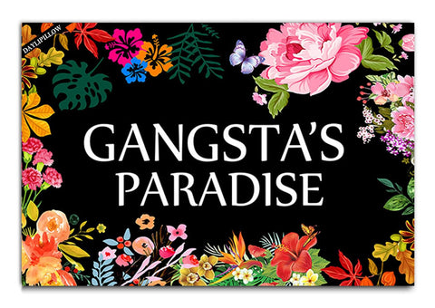 DAYLIPILLOW gangsta's paradise flower doormat enhances curb appeal and welcomes guests.