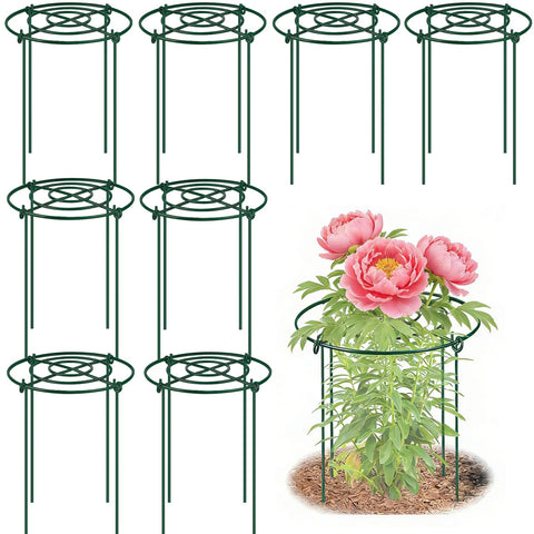 DAYUMKOU peonies cage grid top supports upright blooms and prevents droop