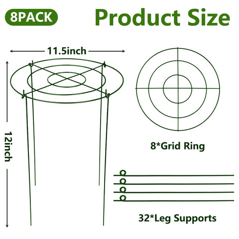 DAYUMKOU plant support with four legs offers sturdy stabilization for tall plants