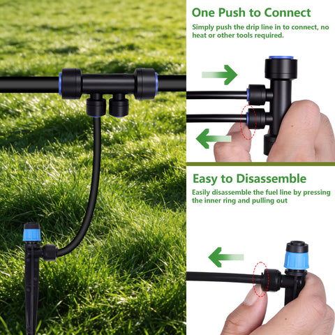 Daywhote 230FT drip kit accessories include all essential components for setup.