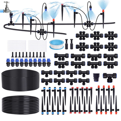Daywhote 230FT main line setup shows efficient water distribution for large gardens.