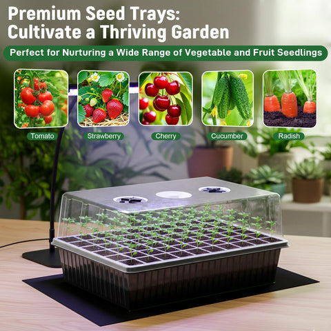 DazSpirit self-watering capillary mat reduces watering guesswork.