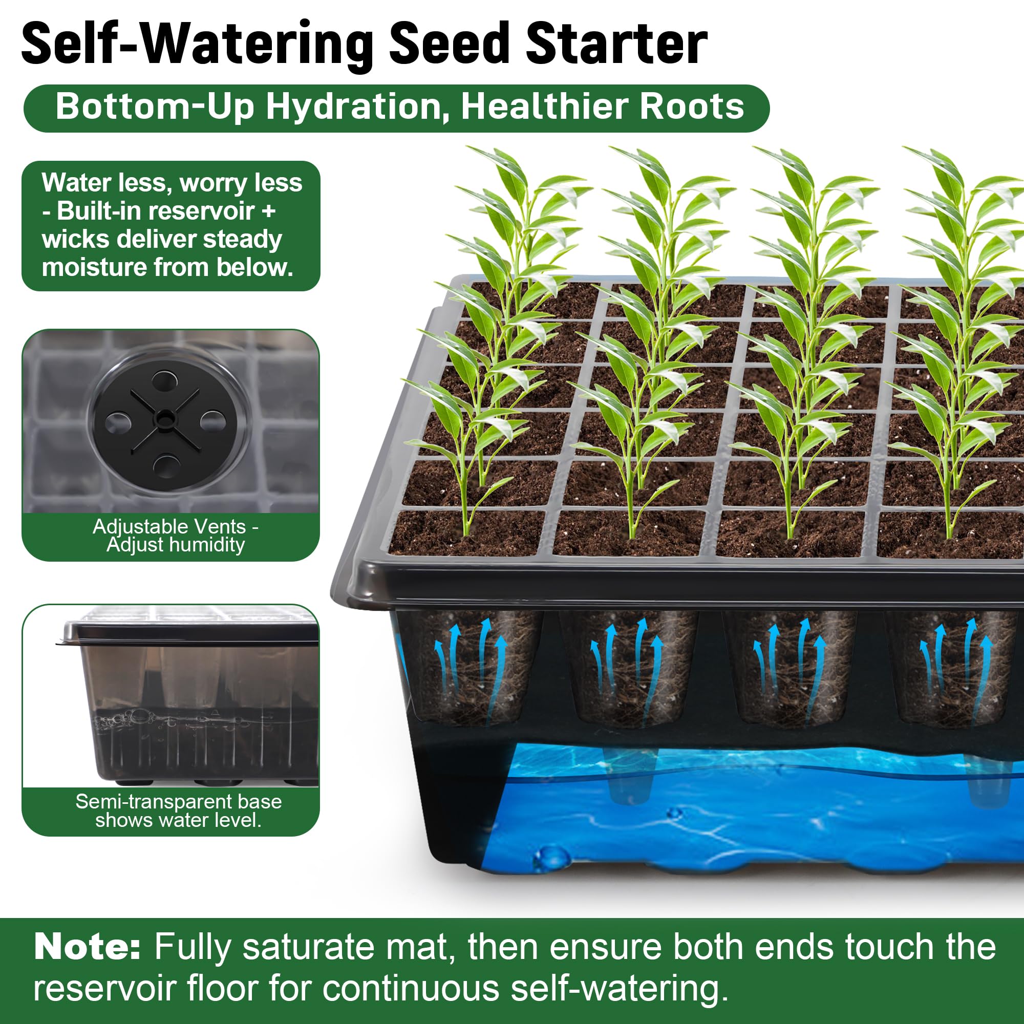 DazSpirit grow light on a flexible gooseneck delivering even coverage.