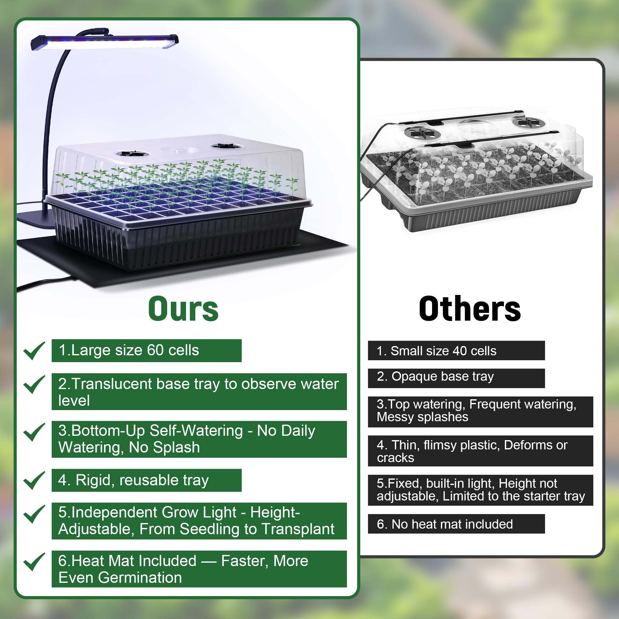 DazSpirit mini gardening tools included for quick transplanting and care.