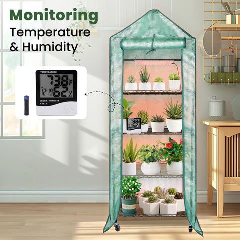DazSpirit included thermometer helps monitor indoor growing conditions