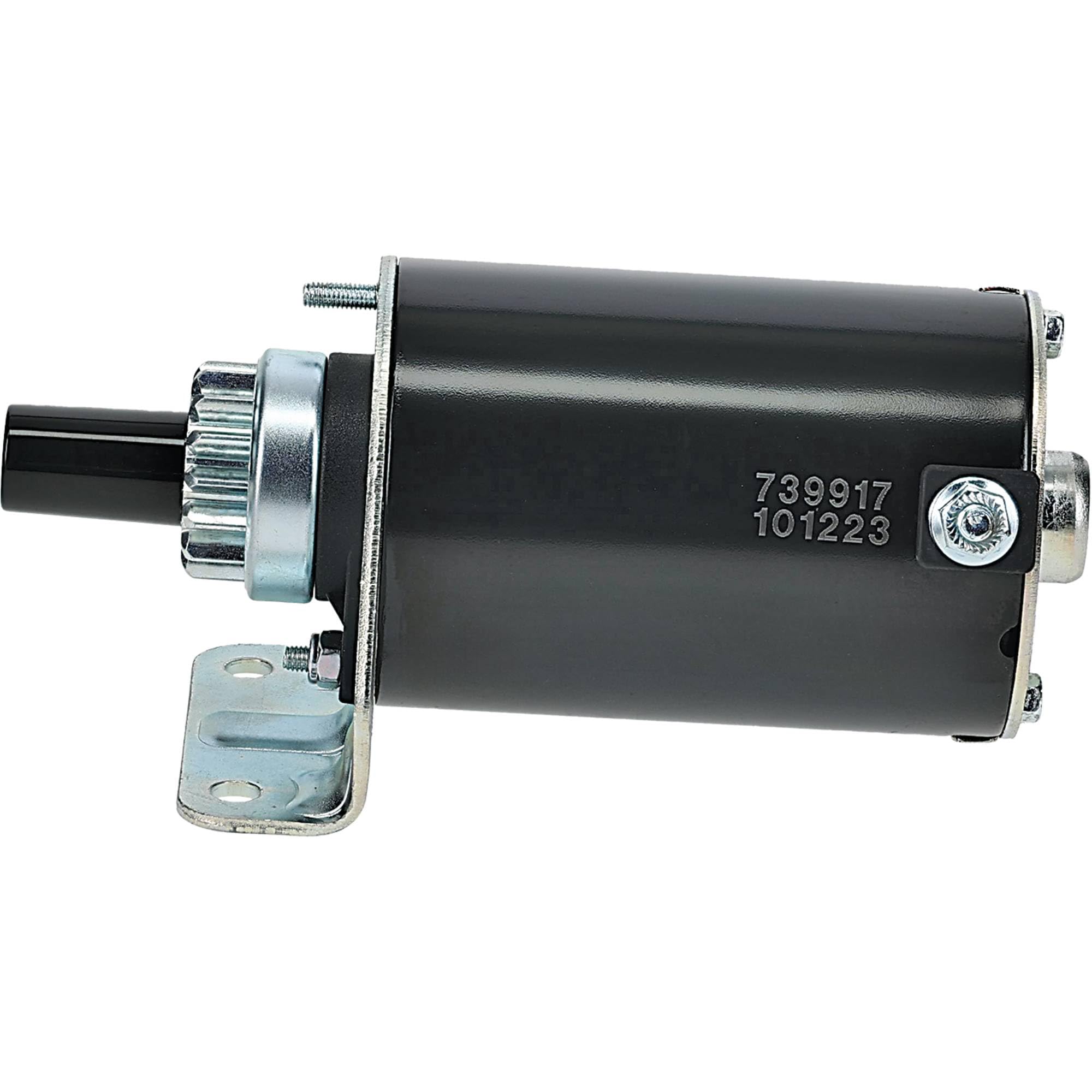 DB Electrical SBS0044 starter packaging on a workbench ready for installation.