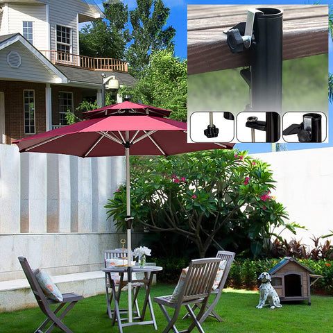 DBPBToU deck-balcony mount features rugged metal build for outdoor use.